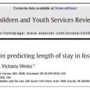 Children and Youth Services Review journal article